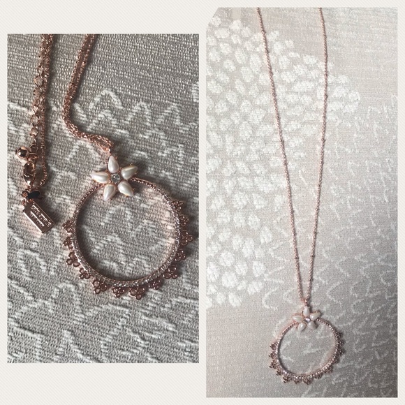 ✨KATE SPADE✨Authentic Rose Gold Floral Necklace - Picture 5 of 8